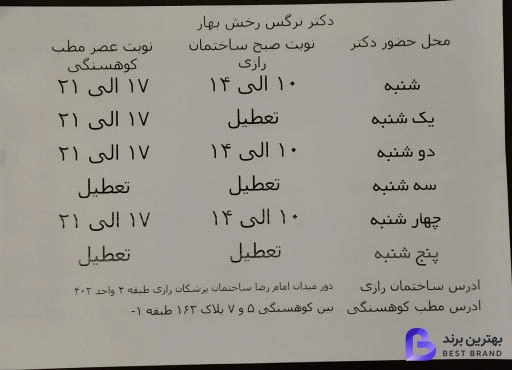تصویر 1 از دکتر نرگس رخش بهار متخصص زنان و زایمان