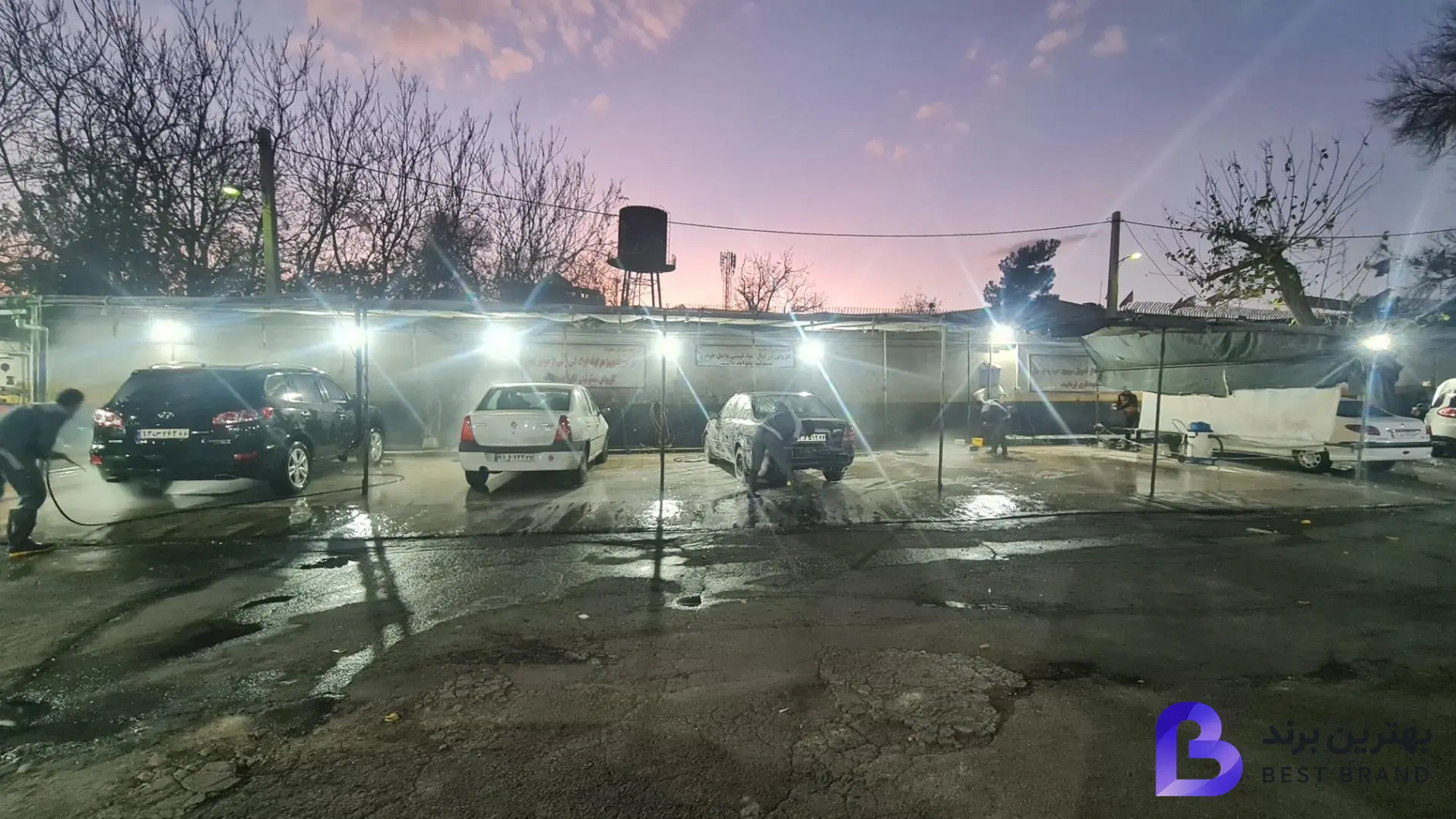 تصویر کارواش اتوبان